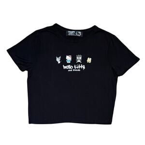 Hello Kitty & Forever 21 Sanrio Crop Top T-shirt Friends, Size Med, EUC